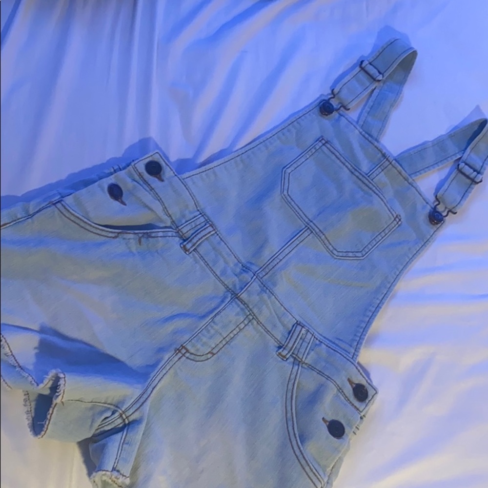 Light wash jeans overall